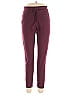 Balance Collection Solid Burgundy Casual Pants Size L - photo 1