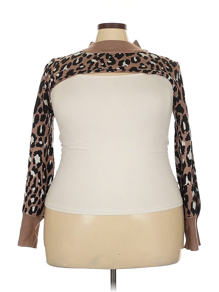 Ashley Stewart Tan Pullover Sweater Size 26 - photo 1