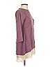 LOGO by Lori Goldstein Solid Burgundy Pullover Sweater Size XXS - photo 4