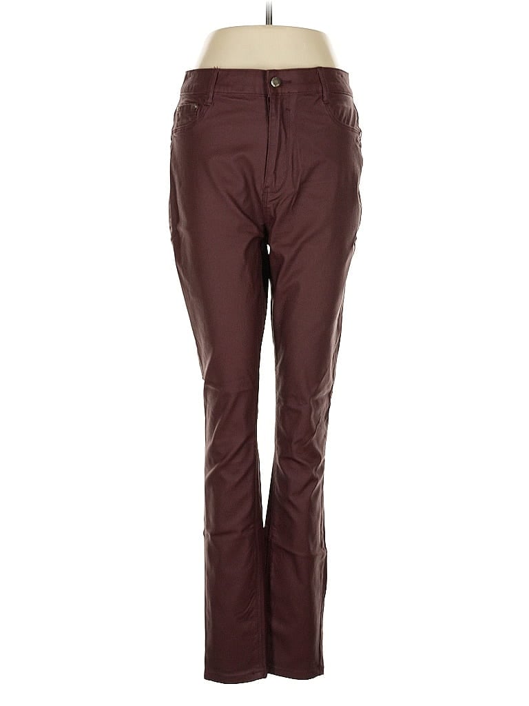 Karen Millen Burgundy Brown Jeans Size 8 - photo 1