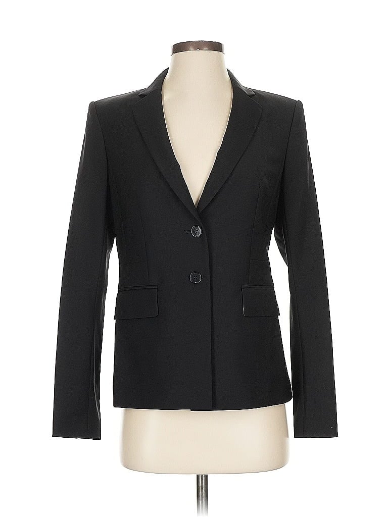 Pre-owned Ann Taylor Wool Blazer Jacket In Black