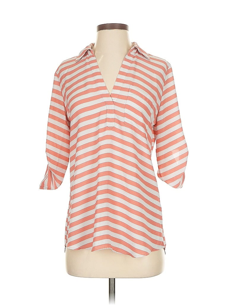 Pre-owned Soho 3/4 Sleeve Blouse In Orange