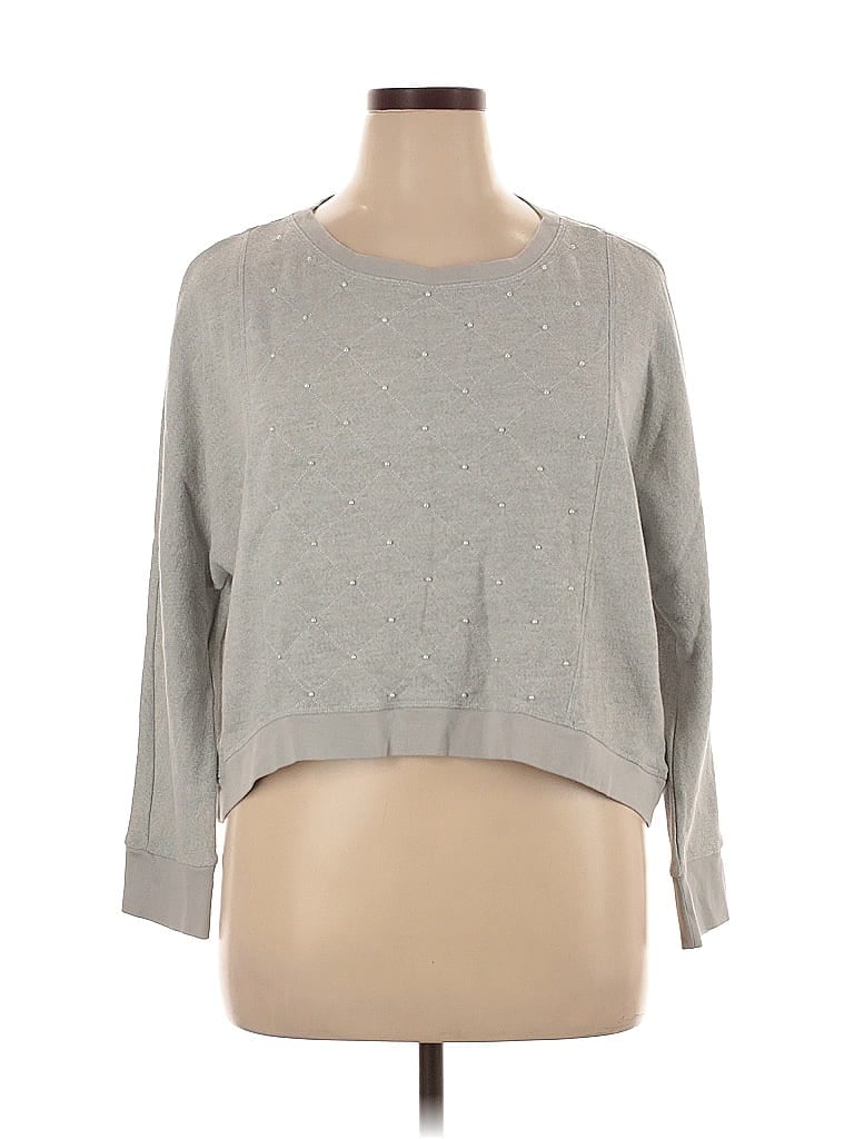 Jennifer Lopez Gray Pullover Sweater Size XL - photo 1