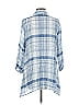 Habitat Blue 3/4 Sleeve Button-Down Shirt Size S - photo 2