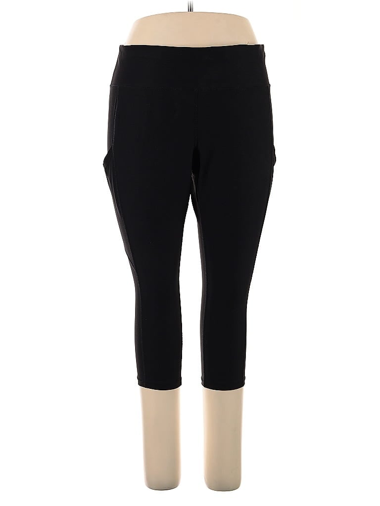 Xersion Color Block Black Active Pants Size 1X - photo 1