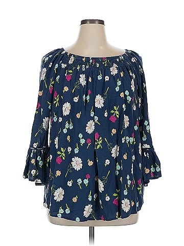 Terra & Sky 3/4 Sleeve Blouse (view 1)