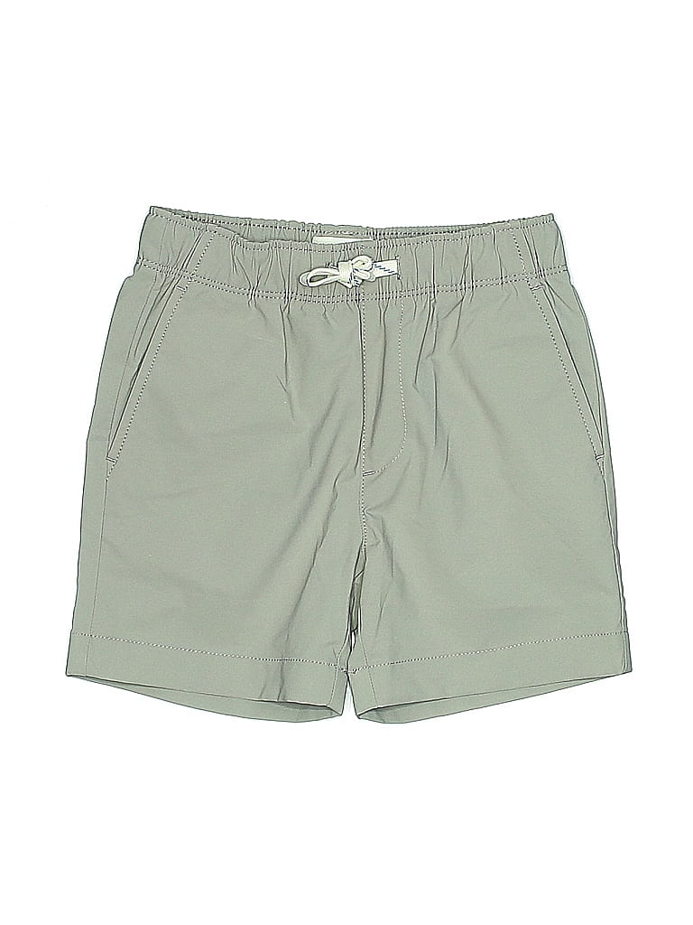 Crewcuts Outlet 100% Elastomultiester Solid Gray Khaki Shorts Size 4 - photo 1