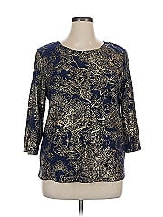 Jm Collection 3/4 Sleeve Blouse