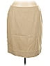 Akris Punto 100% Baumwolle Solid Tan Casual Skirt Size 10 - photo 1