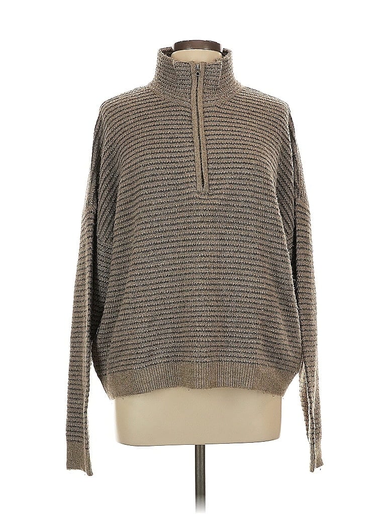 Volcom Brown Gray Turtleneck Sweater Size 12 - photo 1