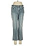 LOGO by Lori Goldstein Stripes Blue Jeans Size 6 (petite) - photo 1