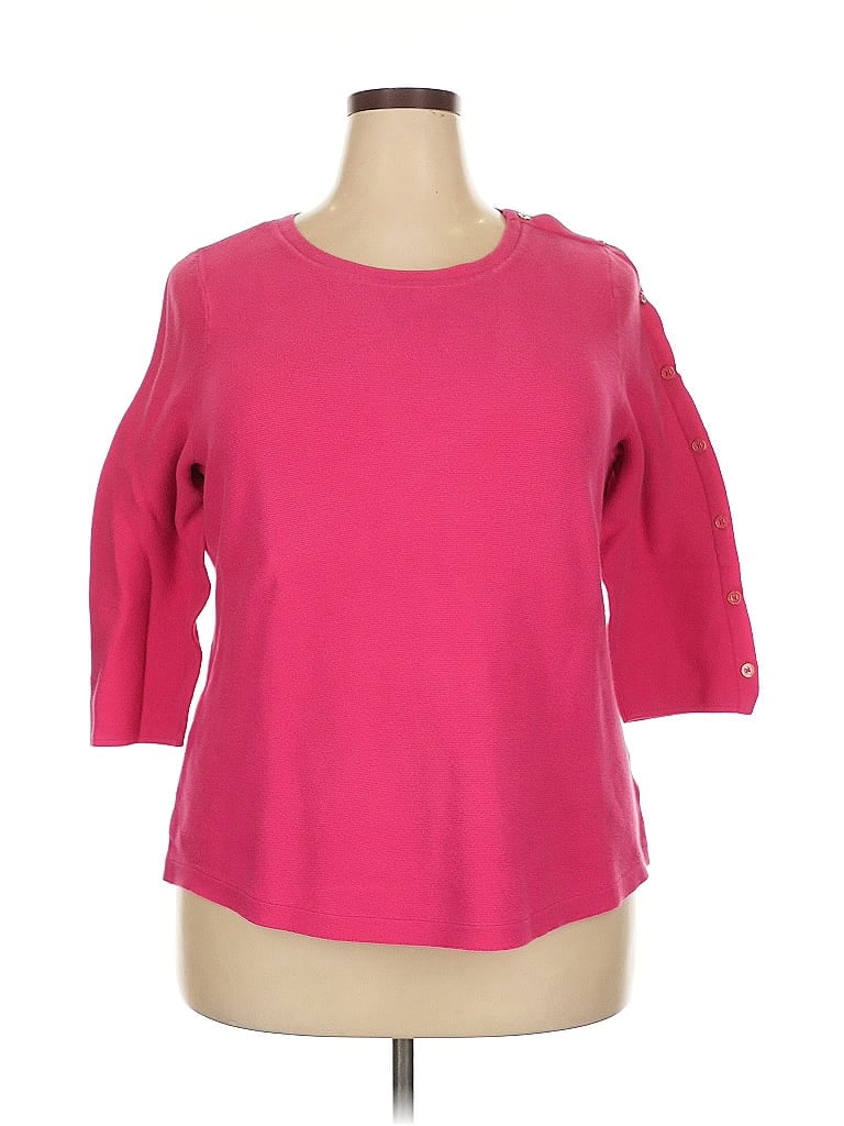Talbots Outlet Pink Sweatshirt Size 2X - photo 1
