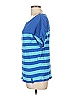 L-RL Lauren Active Ralph Lauren 100% Cotton Stripes Blue Short Sleeve T-Shirt Size L - photo 4