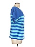 L-RL Lauren Active Ralph Lauren 100% Cotton Stripes Blue Short Sleeve T-Shirt Size L - photo 3