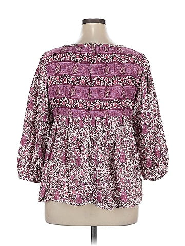 Lucky Brand 3/4 Sleeve Blouse (view 2)