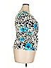 BFA Classics Teal White Animal Print White Top Size 22 - photo 3