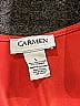 Carmen Carmen Marc Valvo Orange 3/4 Sleeve T-Shirt Size L - photo 7