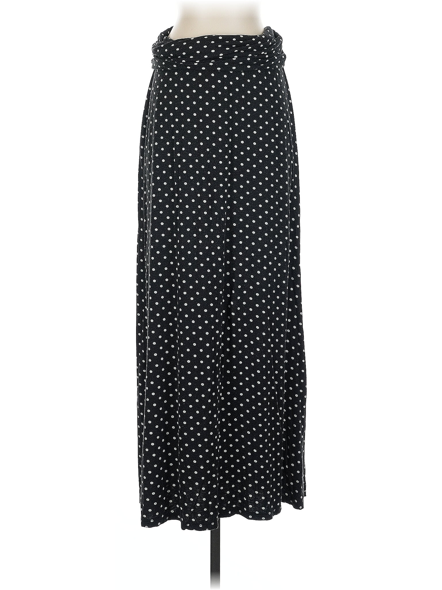 BKE Polka Dots Black Casual Skirt Size M