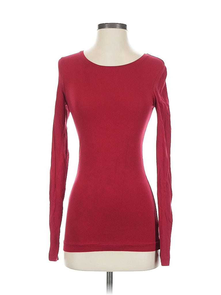 Gap Body Burgundy Long Sleeve T-Shirt Size XS - photo 1