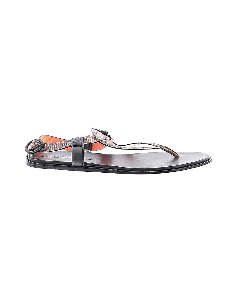 Via Spiga Gray Black Sandals Size EU 38 - photo 1