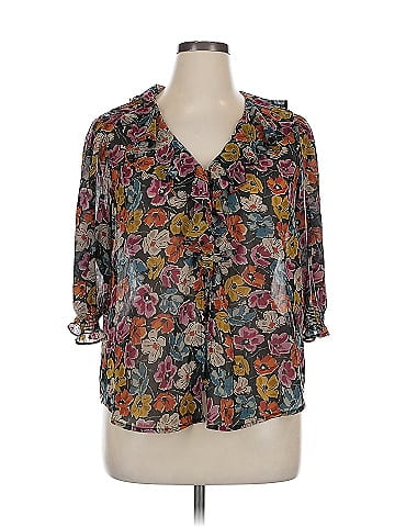 Lauren by Ralph Lauren 3/4 Sleeve Blouse (view 1)
