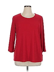 Jm Collection 3/4 Sleeve Top