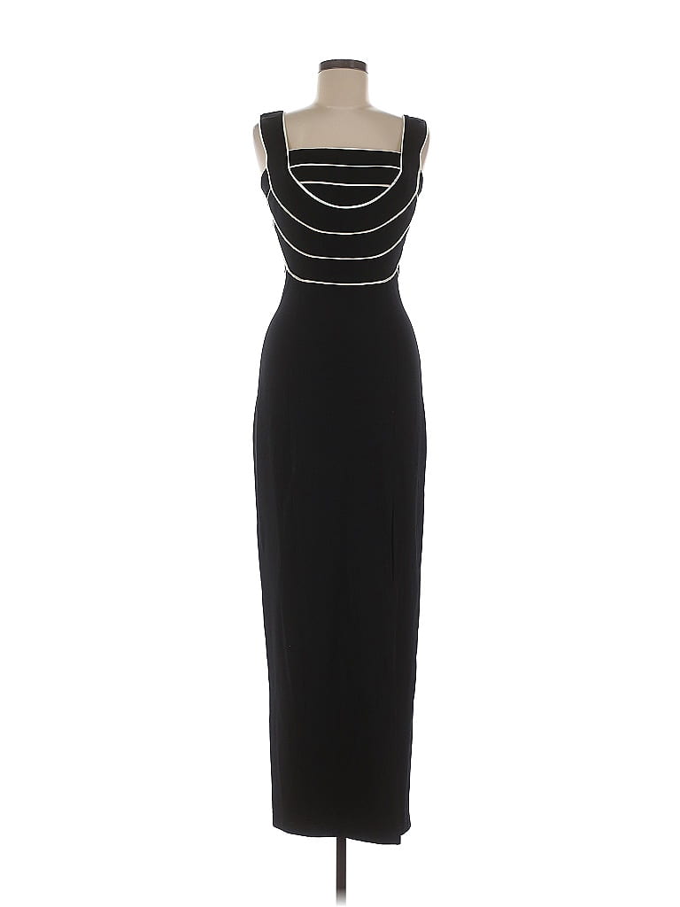 Cache 100% Polyester Black Cocktail Dress Size M - photo 1