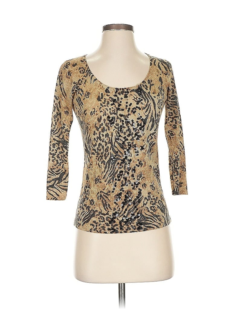 August Silk Gold Cardigan Size S - photo 1