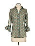 Gretchen Scott Designs 100% Polyester Teal Green 3/4 Sleeve Blouse Size XS - photo 1