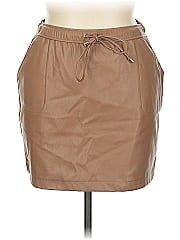 Ci Sono Faux Leather Skirt