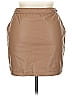 Ci Sono 100% Polyurethane Tan Faux Leather Skirt Size XL - photo 2