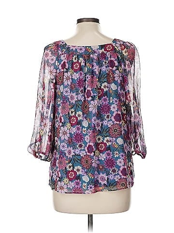 LC Lauren Conrad 3/4 Sleeve Blouse (view 2)