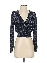 Aqua Long Sleeve Blouse
