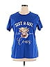 Koral 100% Cotton Blue Short Sleeve T-Shirt Size XL - photo 1