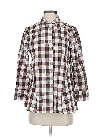Pomander Place 3/4 Sleeve Button-Down Shirt (view 1)