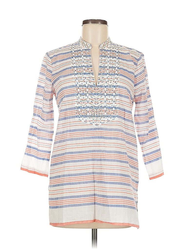 Pre-owned Michael Michael Kors 3/4 Sleeve Blouse In White