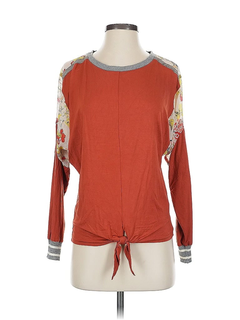 Tiny Orange Long Sleeve Top Size XS - photo 1