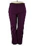 LOGO by Lori Goldstein Solid Purple Active Pants Size 3X - photo 1