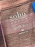 Soho JEANS NEW YORK & COMPANY Stripes Pink Short Sleeve T-Shirt Size M - photo 7
