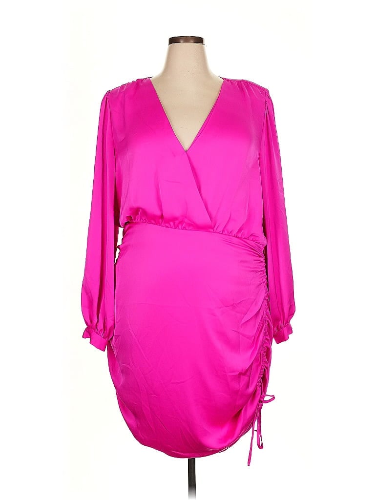 Ramy Brook 100% Polyester Pink Cocktail Dress Size 22 - photo 1