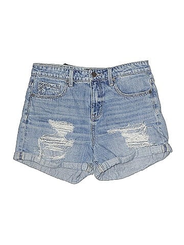 Buckle Black Denim Shorts (view 1)