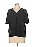 Victoria's Secret Pink 100% Cotton Black Short Sleeve T-Shirt Size L - photo 1