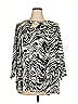 Ruby Rd. Silver 3/4 Sleeve Blouse Size 2X - photo 1
