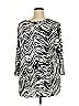 Ruby Rd. Silver 3/4 Sleeve Blouse Size 2X - photo 2