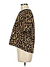 St. John Animal Print Black Short Sleeve Blouse Size 8 - photo 5