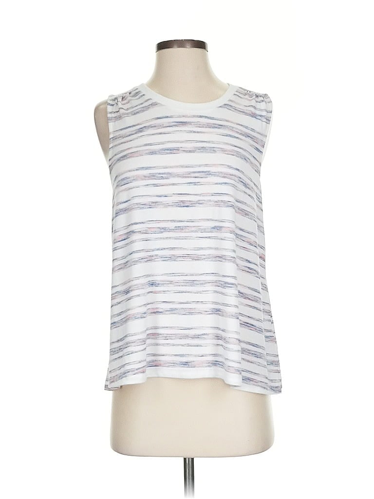 Pre-owned Gap Sleeveless Top White Scoop Neck Tops