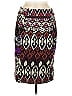 Jigsaw 100% Polyester Print Purple Casual Skirt Size 6 - photo 1