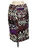 Jigsaw 100% Polyester Print Purple Casual Skirt Size 6 - photo 2