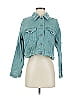Mustard Seed 100% Cotton Teal Denim Jacket Size S - photo 1