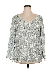 Alfani 3/4 Sleeve Silk Top